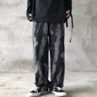 Tie Dye Washed Straight-fit Jeans