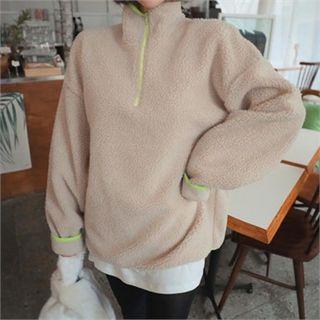 Sherpa-fleece Anorak Pullover