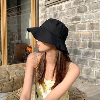 Plain Wide Trim Bucket Hat