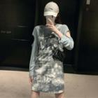 Cutout T-shirt / Tie Dye Jumper Dress