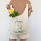 Avocado-print Tote Bag Slim - Avocado - Off-white - One Size