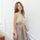 Modern Hanbok Skirt In Brown Brown - One Size