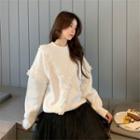 Pleated-trim Sweatshirt