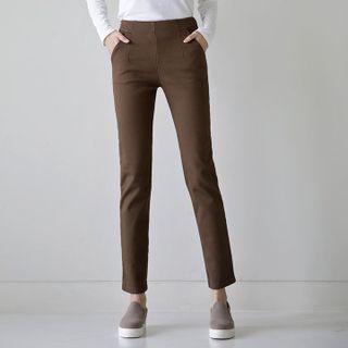 Pile-lined Slim-fit Pants
