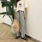 Straight-fit Striped Pants