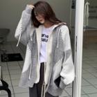 Mock Two-piece Lace-up Cardigan