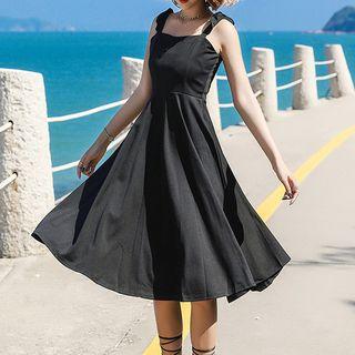 Flutter Strap A-line Dress
