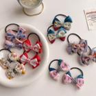 Set Of 2: Floral Bow Hair Tie