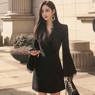Lace Mini A-line Blazer Dress