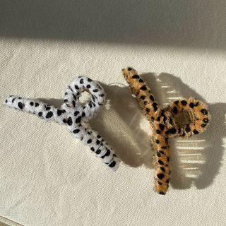 Leopard Faux-fur Hair Claw