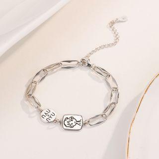 Cartoon Chain Bracelet Silver - One Size