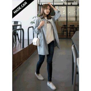Zip-up Ling Flight Jacket