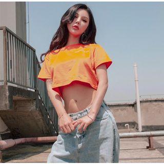 Reflective Crop T-shirt