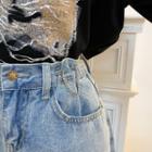 Chained Alloy Safety Pin Brooch Silver - One Size