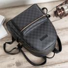 Plaid Mini Backpack Black - One Size