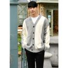 Loose-fit Two-tone Cardigan