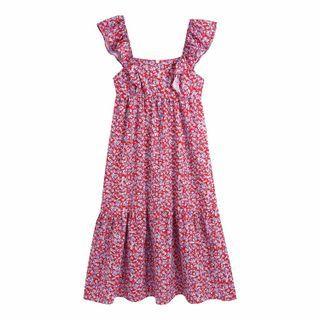 Floral-print Sleeveless Dress
