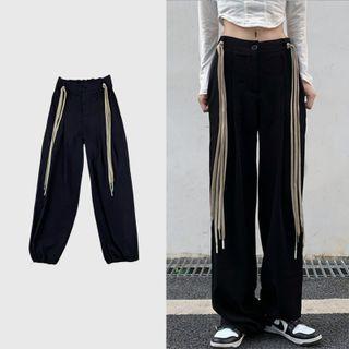 Tasselled Loose Fit Dress Pants