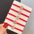 Chinese Character Print Hair Tie