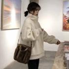Genuine Shearling Half-zip Pullover
