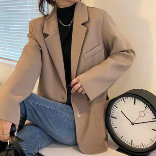 Oversized Pocket-detail Long-sleeve Blazer