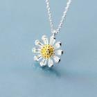 925 Sterling Silver Floral Necklace Necklace - S925silver - One Size