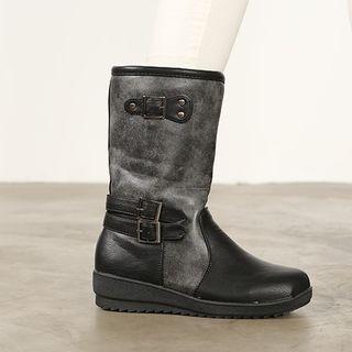 Faux-fur Lined Mid-calf Boots