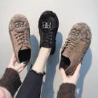 Fleece Lace-up Sneakers