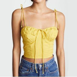 Tie-strap Tie-front Crop Camisole Top