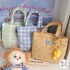 Plaid Quilted Tote Bag