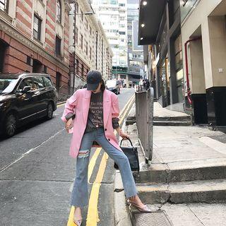Ripped Bell Bottom Jeans