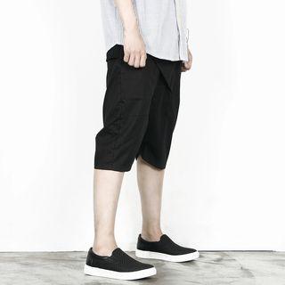 Band-waist Harem Shorts