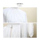Long-sleeve Maxi A-line Dress White - One Size