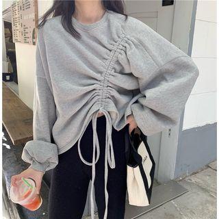 Drawstring Loose-fit Pullover