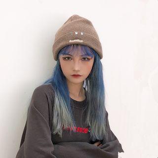 Embroidered Lettering Beanie