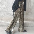 Leopard Print Wide-leg Pants As Shown In Figure - One Size