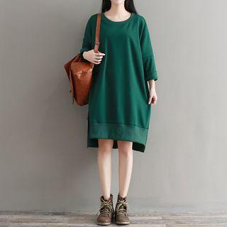 Dip-back Sweatshirt Dress