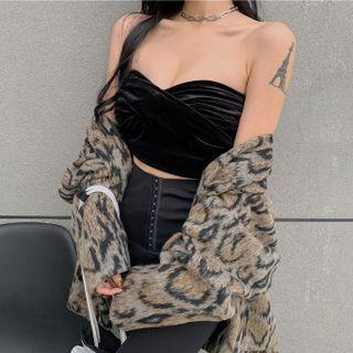 Velvet Strapless Top