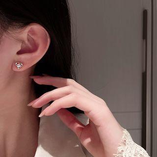 Rhinestone Faux Pearl Alloy Earring 1 Pair - E4692 - Gold - One Size