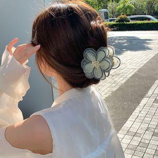 Floral Hair Claw #0451-1 - Light Green - One Size