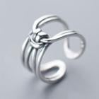 925 Sterling Silver Knot Ring Ring - One Size
