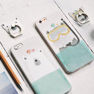 Set: Print Mobile Case - Iphone 6s / 6s Plus + Ring Stand