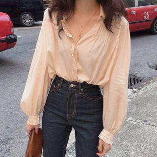 Plain Blouse Almond - One Size