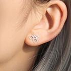 925 Sterling Silver Bicycle Earring 1 Pair - Bicycle Earring - One Size