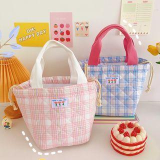 Plaid Lunchbox Bag / Charm / Set