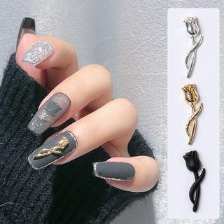 Set Of 3: Rose Nail Art Decoration