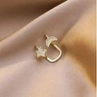 Moon & Star Cuff Earring 1 Pc - Gold - One Size