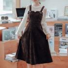 Set: Long-sleeve Top + Overall Dress