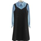 Plain Shirt / A-line Jumper Dress