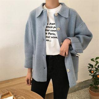 Doll Collar Sweater Coat
